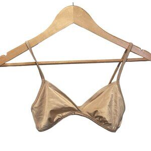 GAP  Body Bra Women Bralette Small 32A/B Triangle Bra Beige Pullover Wireless